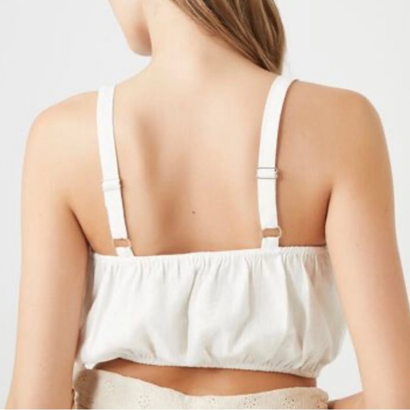 FOREVER 21 White cropped cami - Picture 3 of 4